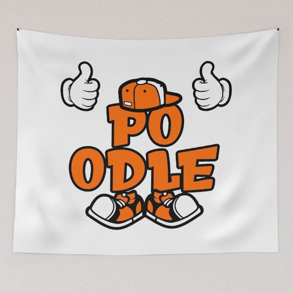 Item preview, POODLE - PETS Graffitti Character Bold Retro designed and sold by NFTWords.