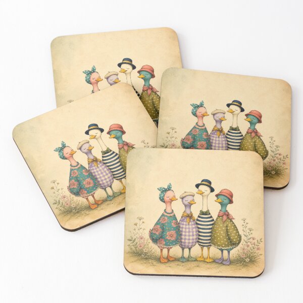 Item preview, Whimsical Vintage Duck Family Illustration designed and sold by Rohan132.