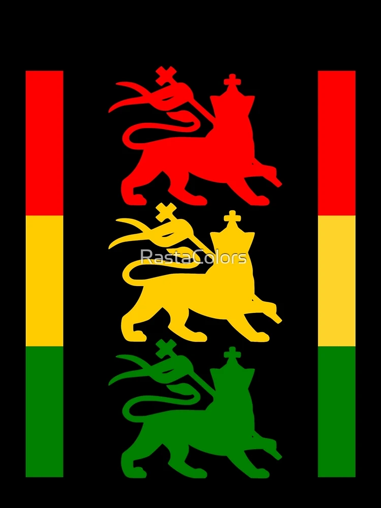 Thumbnail 3 of 3, Scarf, Three Rasta Lions designed and sold by RastaColors.