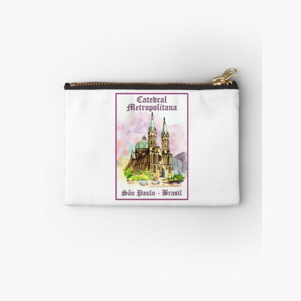 Item preview, Se Cathedral Sao Paulo - Metropolitan Cathedral Watercolor Brasil designed and sold by City Tour Collection.