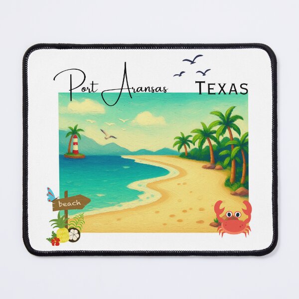 Item preview, Port Aransas Texas Vintage Travel Poster | Retro Gulf Coast Art Print designed and sold by DonnaRaine.