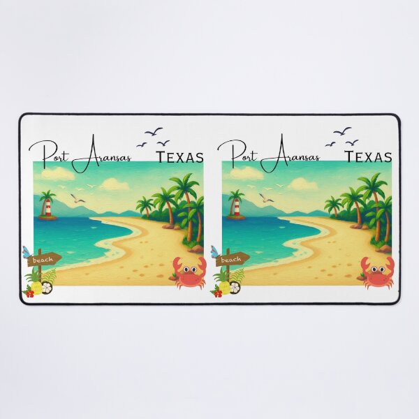 Item preview, Port Aransas Texas Vintage Travel Poster | Retro Gulf Coast Art Print designed and sold by DonnaRaine.
