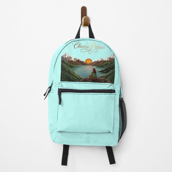 Item preview, Choose Peace : Peaceful Mountain Lake Meditation designed and sold by Northern Glow Art.