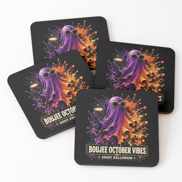 Item preview, Boujee October Vibes Ghost Halloween Colorful Splash Art Gift for Halloween Lovers designed and sold by Nightarel.