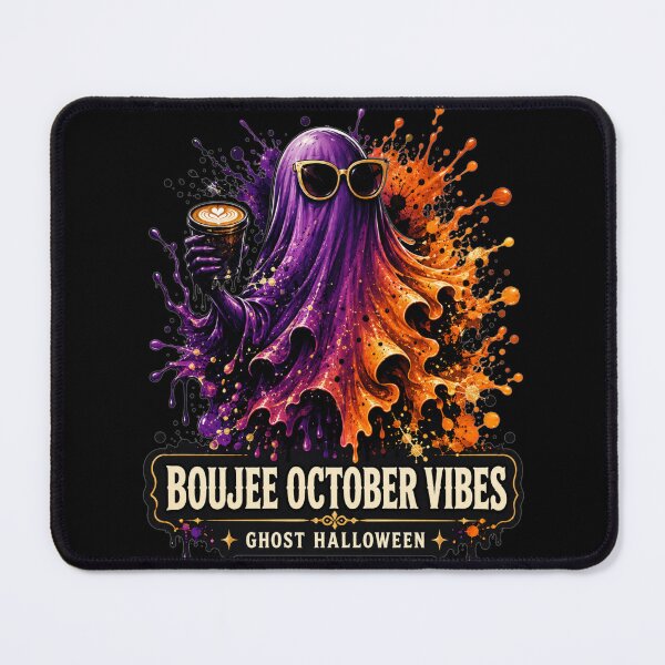 Item preview, Boujee October Vibes Ghost Halloween Colorful Splash Art Gift for Halloween Lovers designed and sold by Nightarel.