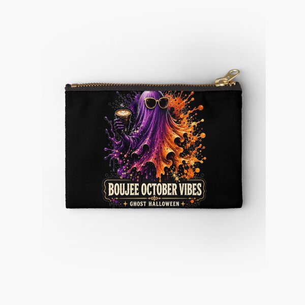 Item preview, Boujee October Vibes Ghost Halloween Colorful Splash Art Gift for Halloween Lovers designed and sold by Nightarel.