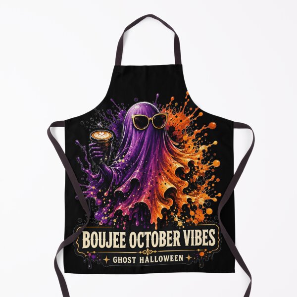 Item preview, Boujee October Vibes Ghost Halloween Colorful Splash Art Gift for Halloween Lovers designed and sold by Nightarel.