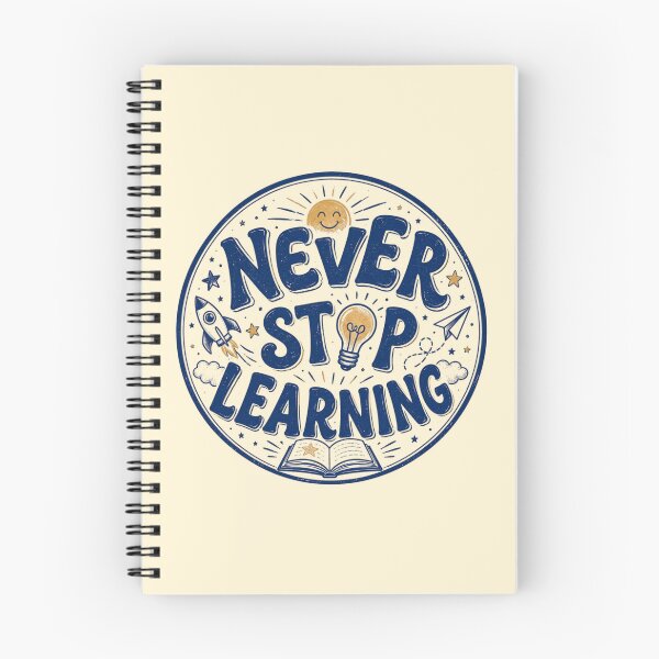 Item preview, Never Stop Learning — Circular Emblem Seal designed and sold by 89shirts.