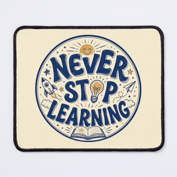 Item preview, Never Stop Learning — Circular Emblem Seal designed and sold by 89shirts.