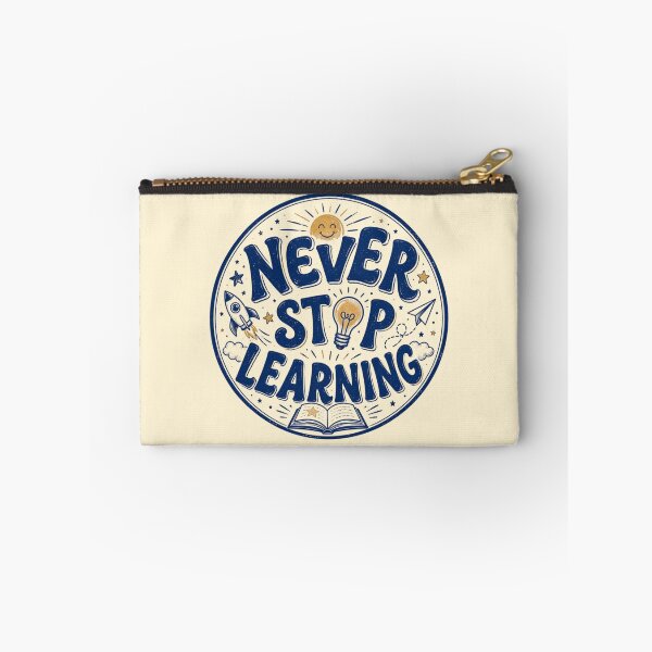 Item preview, Never Stop Learning — Circular Emblem Seal designed and sold by 89shirts.