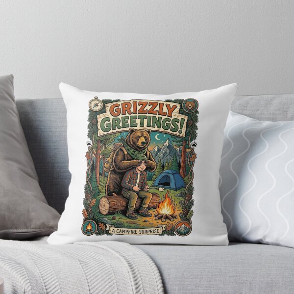 Item preview, Grizzly Greetings Campfire Surprise designed and sold by TeeARTHY.