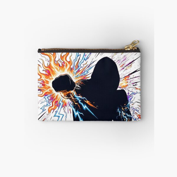 Item preview, Fire And Lightning Boxing Warrior Silhouette Punch designed and sold by Surviving Monday Club.