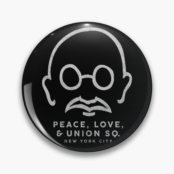 Item preview, Peace, Love & Union Sq - Vintage Minimalist Mahatma Gandhi NYC designed and sold by Jensen Designed.