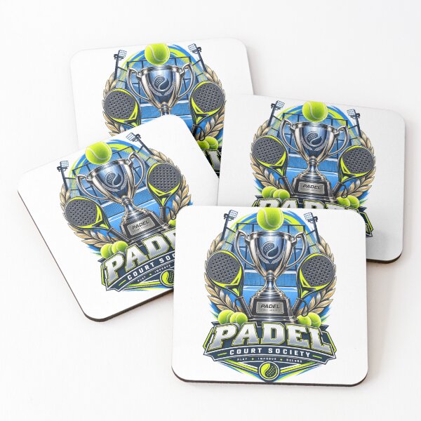 Item preview, Padel Court Society Play Improve Belong designed and sold by Rhubarb Bridge Merch.