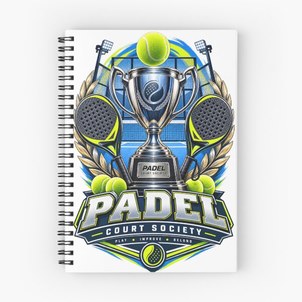 Item preview, Padel Court Society Play Improve Belong designed and sold by Rhubarb Bridge Merch.