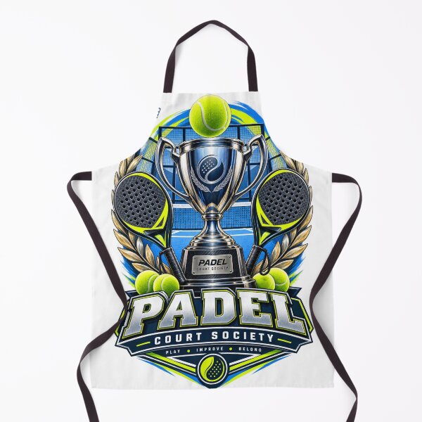 Item preview, Padel Court Society Play Improve Belong designed and sold by Rhubarb Bridge Merch.