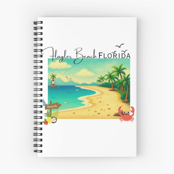 Item preview, Flagler Beach Florida Vintage Travel Poster | Retro Coastal Art Print designed and sold by DonnaRaine.