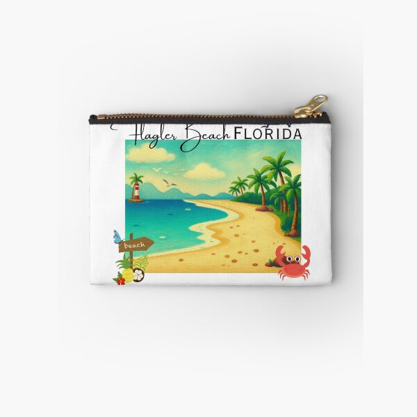 Item preview, Flagler Beach Florida Vintage Travel Poster | Retro Coastal Art Print designed and sold by DonnaRaine.