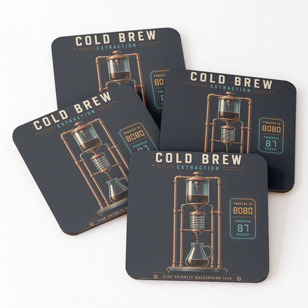 Item preview, Coasters (Set of 4) designed and sold by thirdshiftlab.
