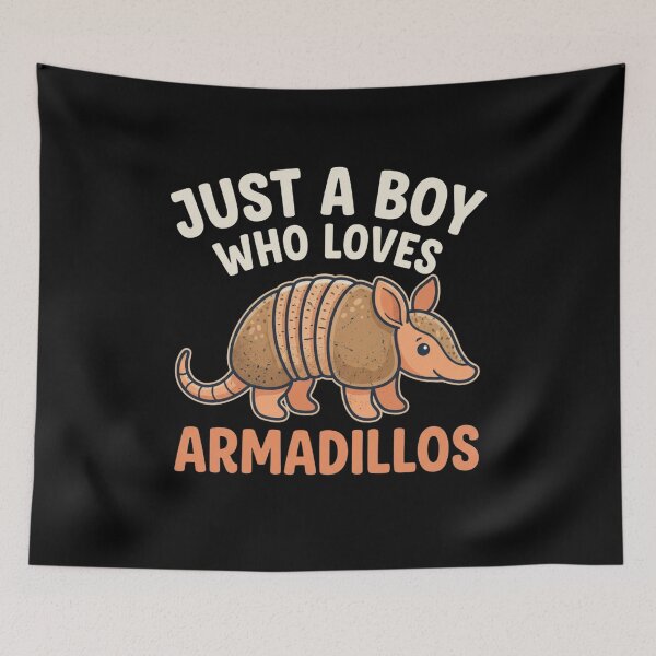 Item preview, Camiseta infantil "Armadillo Just a Boy Who Loves Armadillos" | Regalo con estampado de armadillo adorable para amantes de los animales designed and sold by Trendably.