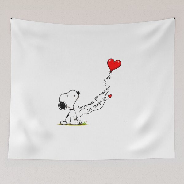 Item preview, Sometimes You Need To Let Things Go Cute Snoopy Quote designed and sold by DailyDoodlesBySumbul.