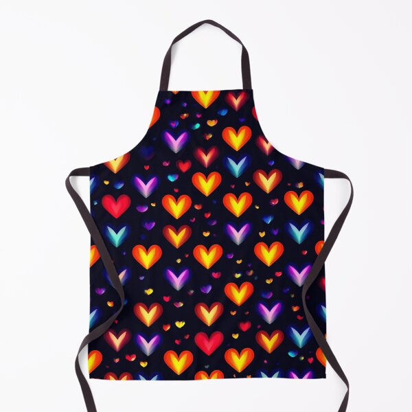 Item preview, Colorful Glowing Hearts Pattern – Vibrant Neon Love Design designed and sold by IMuDesigner.