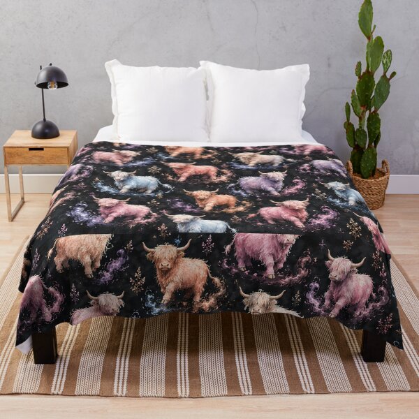 Item preview, Pastel Highland Cow Pattern designed and sold by RkskArt.
