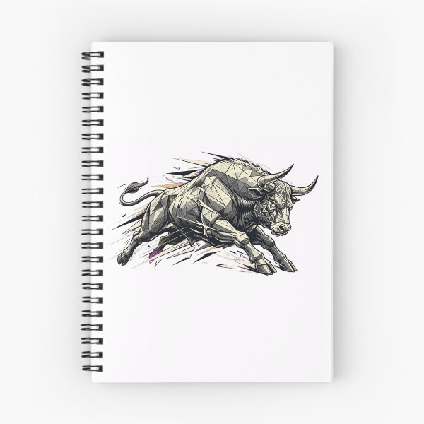 Item preview, Geometric Charging Bull - Power and Energy Illustration designed and sold by Fulaly.