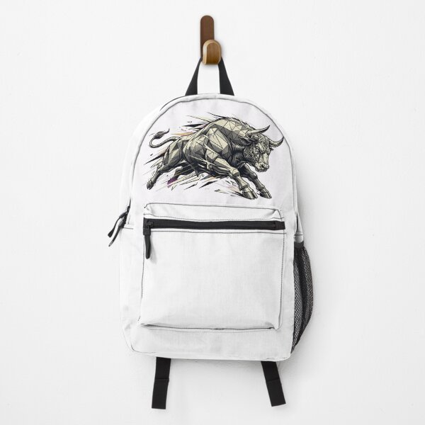 Item preview, Geometric Charging Bull - Power and Energy Illustration designed and sold by Fulaly.