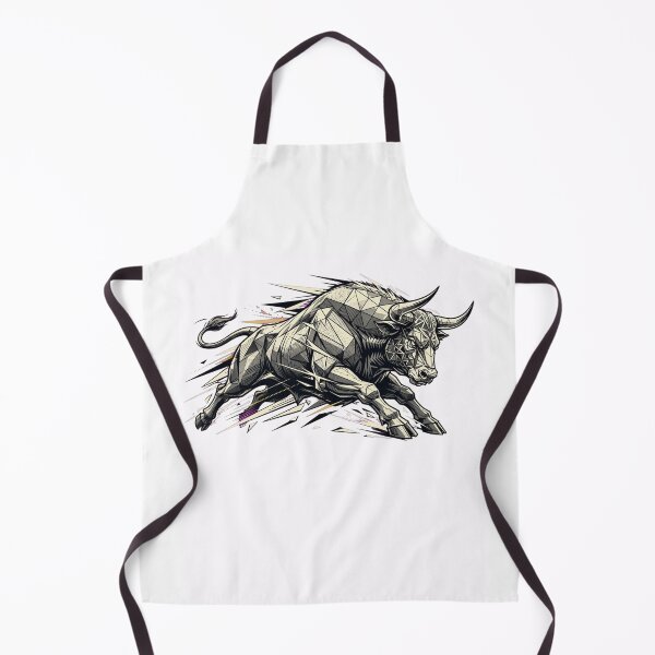 Item preview, Geometric Charging Bull - Power and Energy Illustration designed and sold by Fulaly.