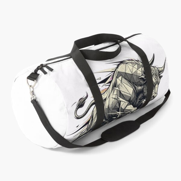 Item preview, Geometric Charging Bull - Power and Energy Illustration designed and sold by Fulaly.