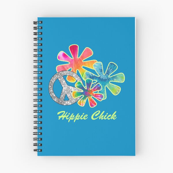 Item preview, Hippie Chick, Hippies, 60's, Retro Tie-Dye Flowers Peace Sign designed and sold by classic car craze.
