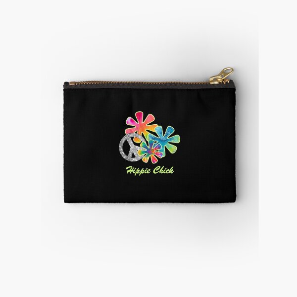 Item preview, Hippie Chick, Hippies, 60's, Retro Tie-Dye Flowers Peace Sign designed and sold by classic car craze.