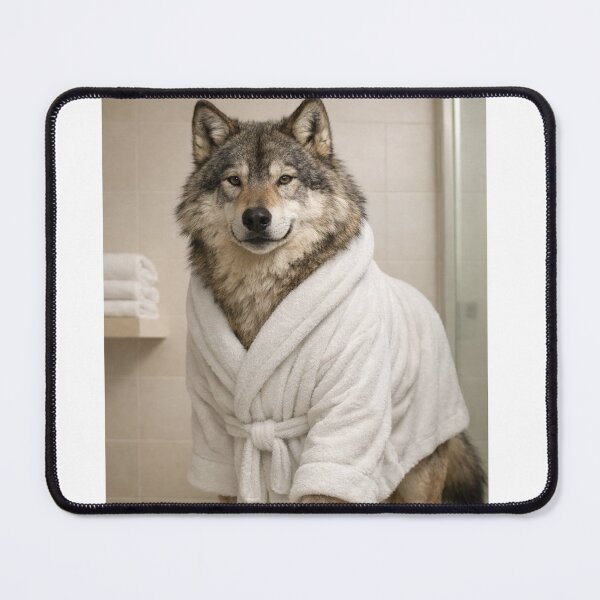 Item preview, Relaxing Bathrobe Dire Wolf designed and sold by Sillytoe.