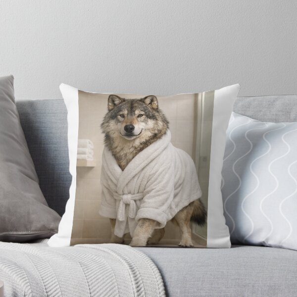 Item preview, Relaxing Bathrobe Dire Wolf designed and sold by Sillytoe.