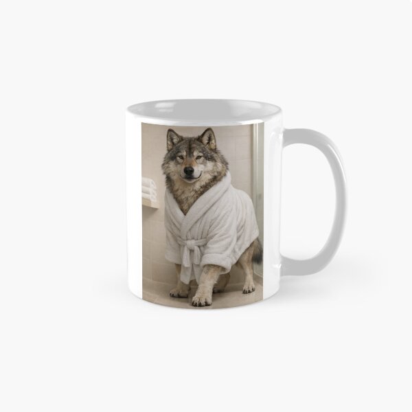 Item preview, Relaxing Bathrobe Dire Wolf designed and sold by Sillytoe.