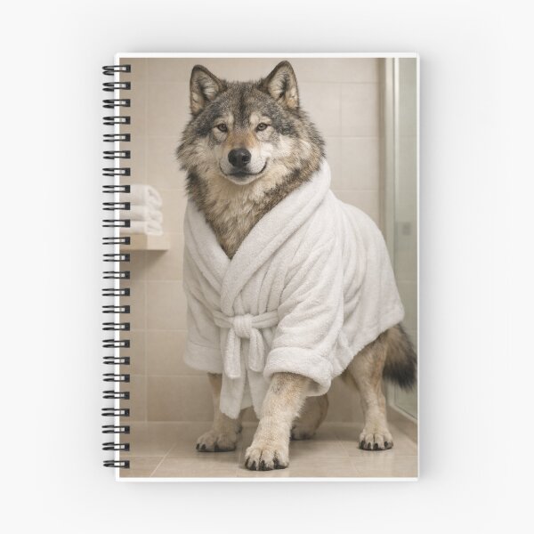 Item preview, Relaxing Bathrobe Dire Wolf designed and sold by Sillytoe.
