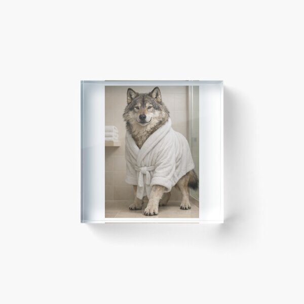 Item preview, Relaxing Bathrobe Dire Wolf designed and sold by Sillytoe.