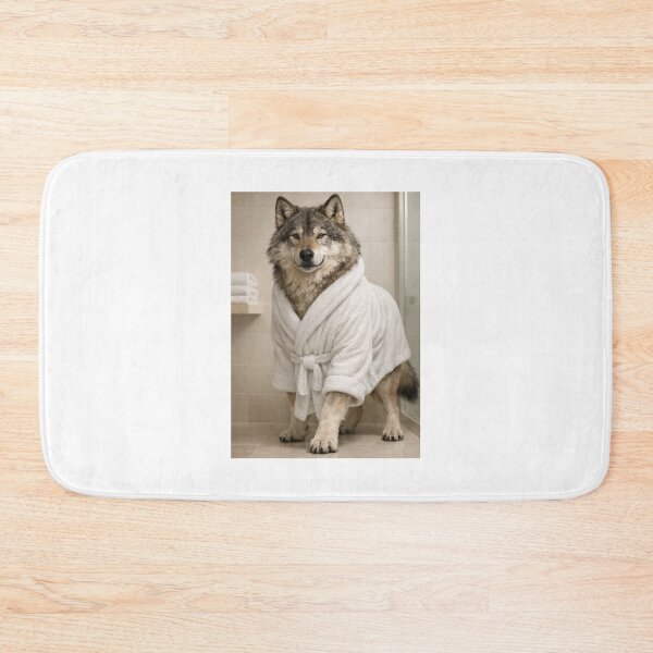 Item preview, Relaxing Bathrobe Dire Wolf designed and sold by Sillytoe.