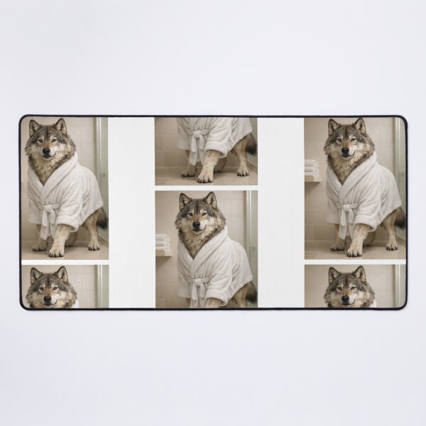 Item preview, Relaxing Bathrobe Dire Wolf designed and sold by Sillytoe.