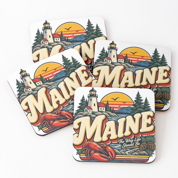 Item preview, Maine Lobster Lighthouse Vintage Coastal State Pride Graphic Tee designed and sold by TM DESIGNS AND MORE.