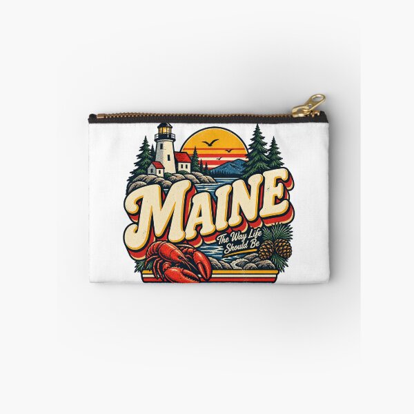 Item preview, Maine Lobster Lighthouse Vintage Coastal State Pride Graphic Tee designed and sold by TM DESIGNS AND MORE.