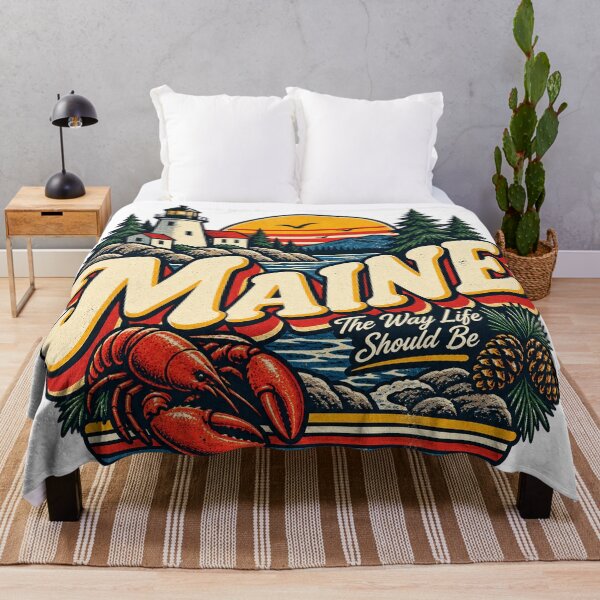 Item preview, Maine Lobster Lighthouse Vintage Coastal State Pride Graphic Tee designed and sold by TM DESIGNS AND MORE.
