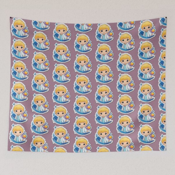 Item preview, Celestial Cancer Zodiac Sticker – Lunar Water Sign Aesthetic Decal designed and sold by ELSSP.