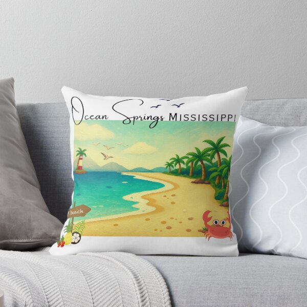 Item preview, Ocean Springs Mississippi Vintage Travel Poster | Retro Gulf Coast Art Print designed and sold by DonnaRaine.
