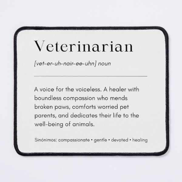 Item preview, Veterinarian Definition | Animal Doctor Minimalist Quote | Vet Life Definition | Registered Vet Typography | Veterinary School Graduate Gift Veterinarian | Vet Student Graduation designed and sold by LitzoyGlobeArt.