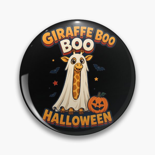 Item preview, Giraffe Boo Halloween Starry Night Cartoon Art Costume Pun Gift for Giraffe Lovers designed and sold by Nightarel.