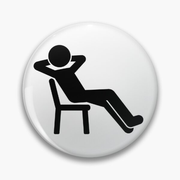 Item preview, Relaxing Person in Chair Minimalist Black and White designed and sold by LenNo9881.