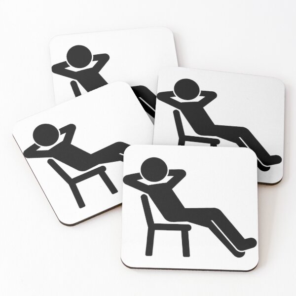 Item preview, Relaxing Person in Chair Minimalist Black and White designed and sold by LenNo9881.