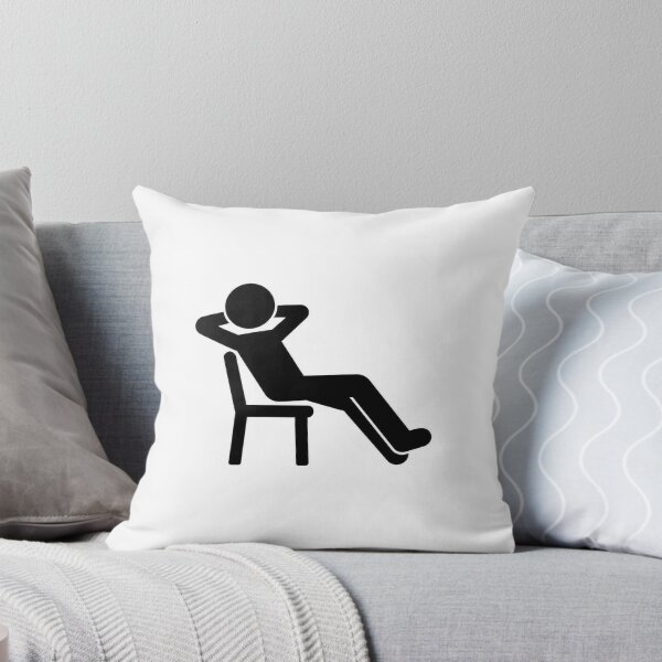 Item preview, Relaxing Person in Chair Minimalist Black and White designed and sold by LenNo9881.